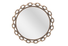 Зеркало настенное seama (to4rooms) золотой 46x5 см.