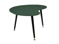 Журнальный стол почка (woodi) зеленый 90x43x60 см.