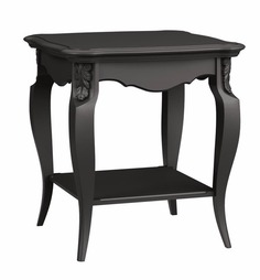 Стол приставной black wood n (la neige) черный 60.0x60.0x62.0 см.