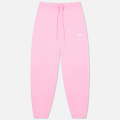 Женские брюки MSGM Micrologo Basic Unbrushed, цвет розовый