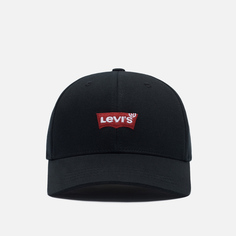 Кепка Levis Mid Batwing Flexfit, цвет чёрный