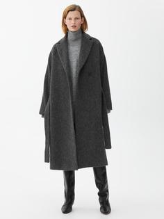 Шерстяное пальто с поясом Arket
