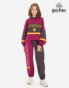 Спортивные брюки Jogger с принтом Harry Potter для девочки Gloria Jeans