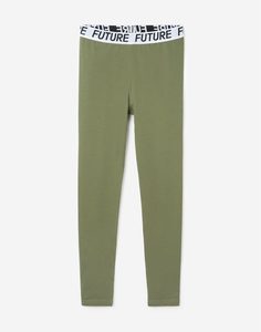 Зелёные леггинсы Future для девочки Gloria Jeans