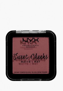 Румяна Nyx Professional Makeup Sweet Cheeks Creamy Powder Blush Matte Матовые, оттенок 02, Fig, 5 г