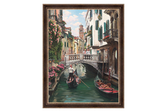 Репродукция в раме Цветущая Венеция Hoff