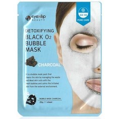 Eyenlip, Маска O2 Bubble Detoxifying Black Charcoal, 20 г