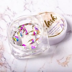 Blesk, Стразы фигурные «Капля», голография, 4х6 мм, 10 шт. Блеск