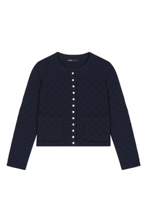 Синий стеганый жакет Maje