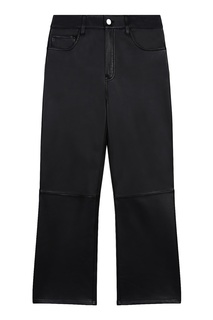 Черные брюки из кожи Maje