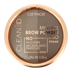 Пудра для бровей CATRICE CLEAN ID MINER BROW POWDER DUO тон 010 light to medium
