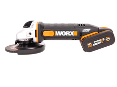 Шлифовальная машина Worx WX803 2.0Ач х1 + 4.0Ач х1 кейс, 125 мм