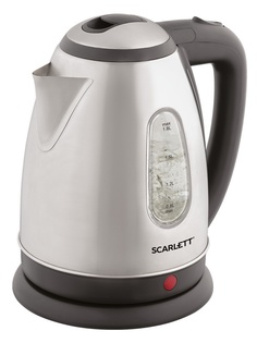 Чайник Scarlett SC-EK21S88 1.8L Black-Silver Выгодный набор + серт. 200Р!!!