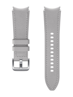 Аксессуар Ремешок для Samsung Galaxy Watch 4 Classic / Watch 4 Hybrid Leather S/M Silver ET-SHR88SSEGRU