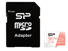 Карта памяти 256Gb - Silicon Power Superior A1 MicroSDXC Class 10 UHS-I U3 SP256GBSTXDV3V20SP с адаптером SD