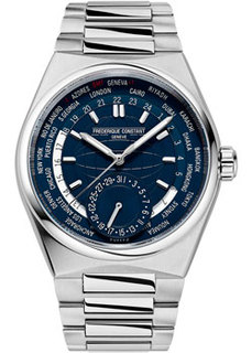 Швейцарские наручные мужские часы Frederique Constant FC-718N4NH6B. Коллекция Highlife Worldtimer Manufacture