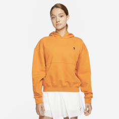 Женская теннисная худи из флиса NikeCourt - Оранжевый