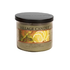 Ароматическая свеча "Citrus & Sage", чаша, средняя Village Candle