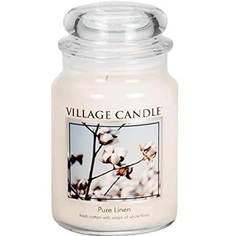 VILLAGE CANDLE Ароматическая свеча "Pure Linen", большая