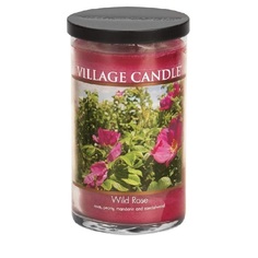 Ароматическая свеча "Wild Rose", стакан, большая Village Candle