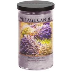 Ароматическая свеча "French Lavender", стакан, большая Village Candle