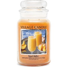 Ароматическая свеча "Peach Bellini", большая Village Candle
