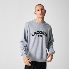 Мужской махровый свитшот Lacoste с круглым вырезом