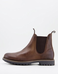 Кожаные ботинки челси коричневого цвета Schuh Dylan-Коричневый цвет
