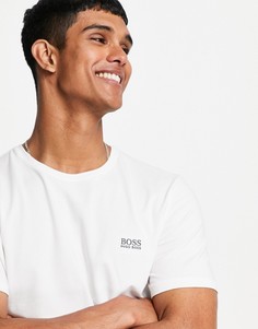 Белая футболка с небольшим логотипом BOSS Bodywear-Белый
