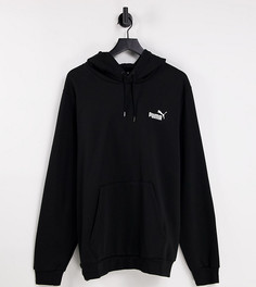 Худи черного цвета с маленьким логотипом PUMA Plus Essentials-Черный цвет