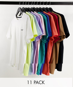 Набор из 11 разноцветных футболок Hollister Pride-Разноцветный