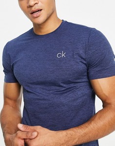 Темно-синяя футболка Calvin Klein-Темно-синий