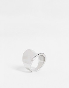 Броское серебристое кольцо DesignB London-Серебряный