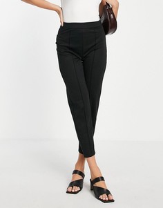 Черные брюки-галифе со стрелками ASOS DESIGN-Черный цвет