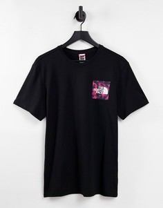 Черная футболка с камуфляжным принтом The North Face Fine-Черный цвет