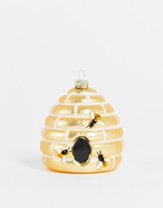 Елочная игрушка в виде пчелиного улья Sass and Belle-Разноцветный