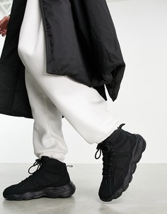 Черные кроссовки на толстой подошве ASOS DESIGN-Черный цвет