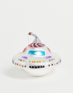 Елочная игрушка в виде космического корабля Sass & Belle-Разноцветный