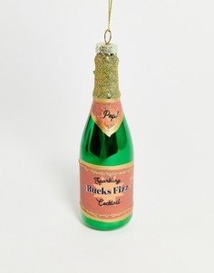 Елочная игрушка в виде бутылки "Bucks Fizz" Sass and Belle-Разноцветный
