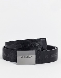 Черный тканый ремень Valentino Bags Anakin-Черный цвет
