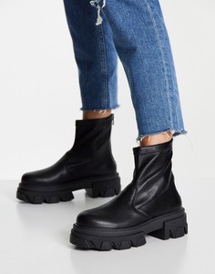 Эластичные ботинки черного цвета Topshop Kendall-Черный цвет