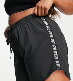 Черные спортивные шорты Urban Threads Plus-Черный цвет