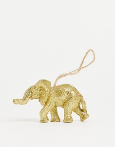 Новогоднее подвесное украшение в виде слона Sass & Belle-Разноцветный