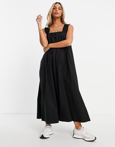 Черное платье миди без рукавов InWear Yohanne-Черный цвет