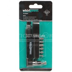 Набор бит Whirlpower, 8 шт, с угловой отверткой