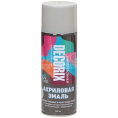 Эмаль аэрозольная, Decorix, универсальная, акриловая, светло-серая, 520 мл
