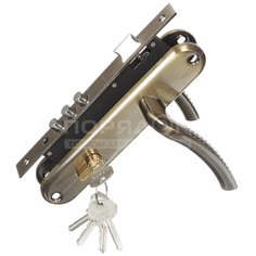 Замок врезной Apecs, 2227/60-AB, ручка в комплекте, цилиндровый, бронзовый