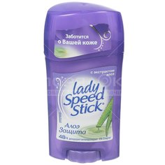 Дезодорант Lady Speed Stick, Алоэ для чувствительной кожи, для женщин, стик, 45 г