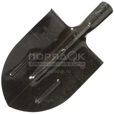 Лопата штыковая, рельсовая сталь, 1.5 мм, 0.75 кг, остроконечная, МЛШЗ, Лак