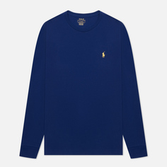 Мужской лонгслив Polo Ralph Lauren Custom Fit Embroidered Pony, цвет синий